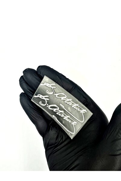 BsElektronik Yeni Nesil Kabartmalı Sticker Mini boy K. Atatürk İmzası 2 Adet ...