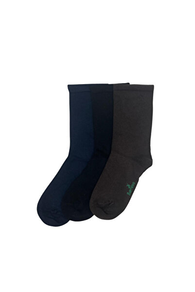 FENRA STUDIO Șosete de damă, 3 piese, din fir natural de bambus, crem, bleuma...