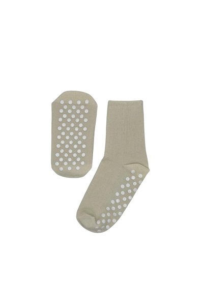 FENRA STUDIO Women's Cotton Non-Slip Sole Tawaf Hajj Umrah Home Socks Socket Yoga Pilates Beige