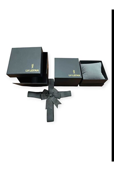 LV LEFAN طقم ساعات رجالي ونسائي من LV LEFAN
