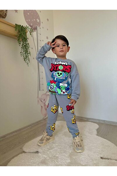 MİO Boy's Brawl Star Bottom Top Set