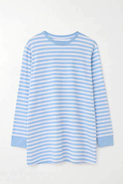 elit fashion Striped Tunic - Blue