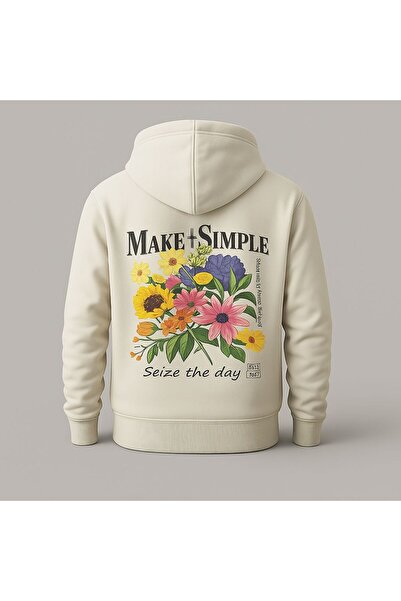 MELOOX Φούτερ με κουκούλα με στάμπα με λουλούδια – Unisex Casual Fashion