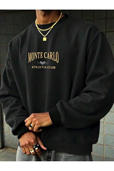 OVER HEAD Hanorac pentru ciclism Monte Carlo cu imprimeu Oversize pentru bărbați