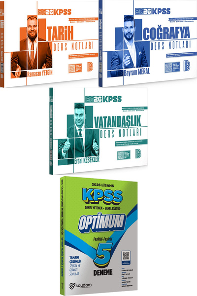 Benim Hocam Yayınları 2026 KPSS Tarih Coğrafya Vatandaşlık Ders Notları - Lis...