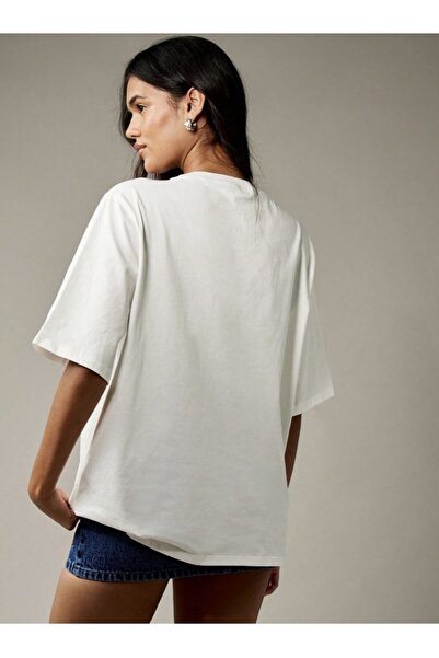 Kaptins Women's White T-Shirt Fruit Printed T-Shirt Cotton