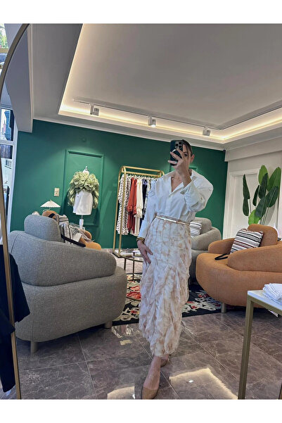 Noname ÇİÇEKLİ ŞİFON ETEK