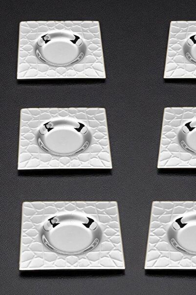 ÖzSa Home 6-Piece Seljuk Tea Plate - 18/10 Stainless Steel