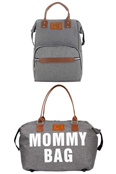 Lui Baby Mother Baby Care Backpack with Strap Attachment and Mommy Bag Shoulder Bag Set of 2