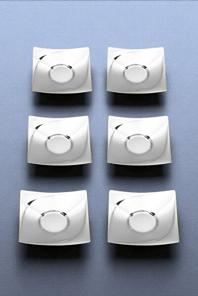 ÖzSa Home 6-Piece Hazel Tea Plate - 18/10 Stainless Steel