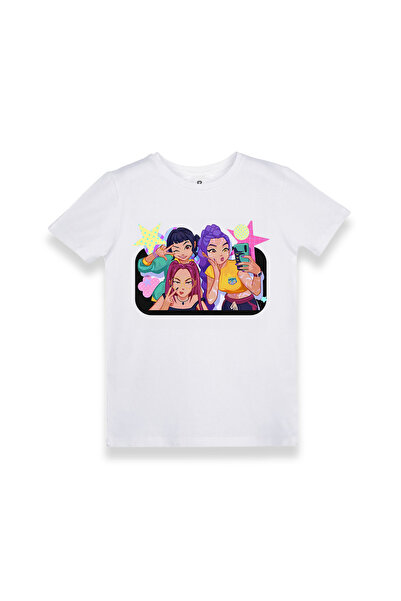 EZ Design K-pop Huntrix Baskılı Tasarım Çocuk T-shirt