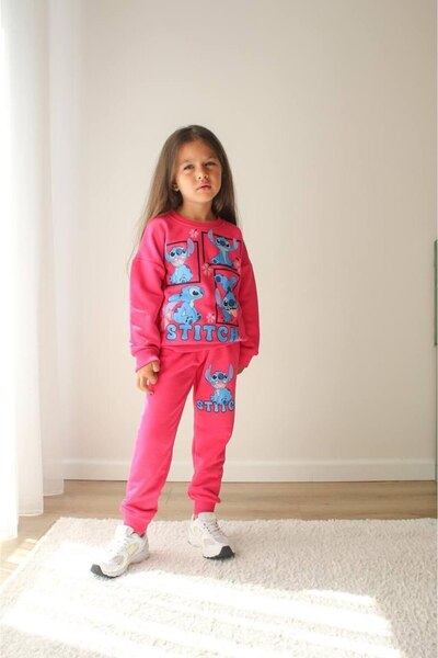 MİO Girl's 3 Yarn Stitch Top and Bottom Set