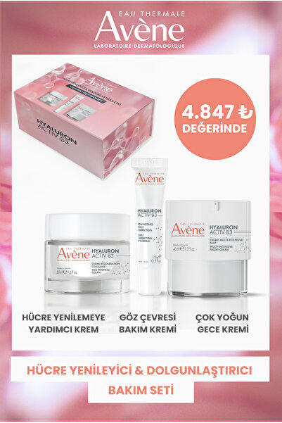 Avene B3 ve Dolgunlaştırıcı,Sıkılaştırıcı Nemlendirici Bakım Seti