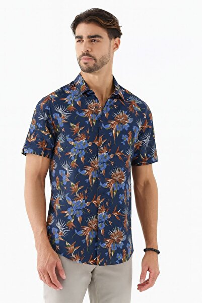 STITCH by MH Regular Fit Tropical Floral Men's Shirt