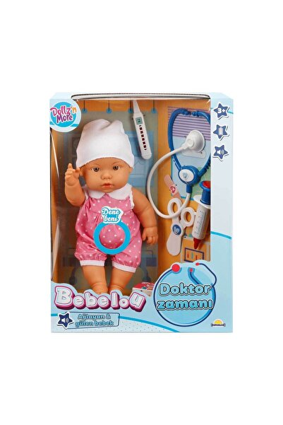 BYCEGU 30111 Bebelou Doktor Zamanı Sesli Bebek Seti 35 cm -Sunman(Ürün oyunca...