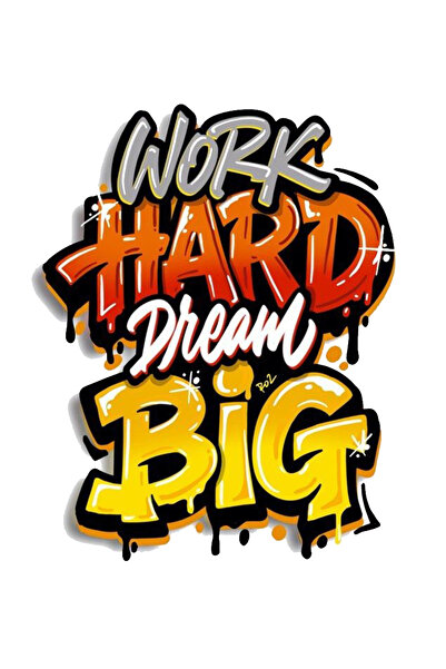 MegaSticker ملصق 'افعل جهداً وحلم كبيرًا' للسيارات والدراجات النارية والخوذات...