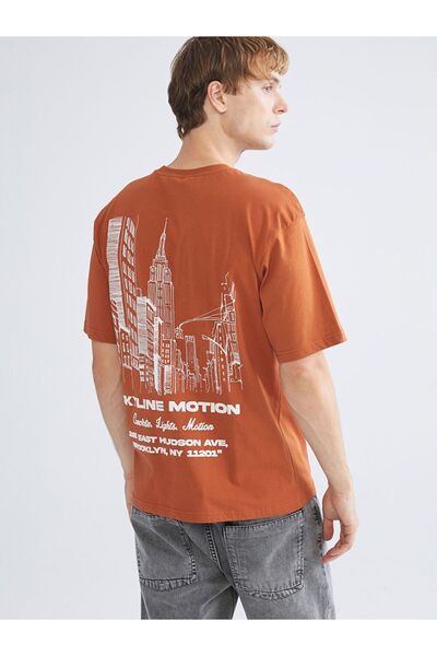 LC Waikiki Tricou pentru bărbați din bumbac pieptănat cu imprimeu XSIDE