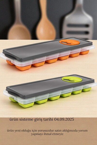 Hızlı Çeyiz Buz Kalıbı Silikonlu Renkli Yapışmaz Kolay Su Doldurulabilir 12 B...