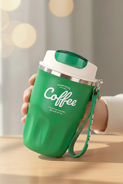 Giftino 316 Paslanmaz Çelik Yeşil 360 ml Sızdırmaz Kapak Termos Bardak Mug Ar...