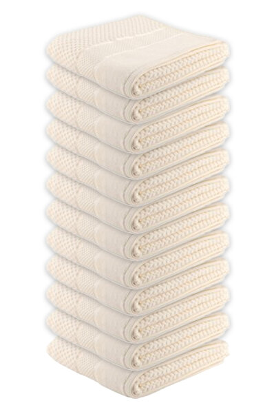 Özdilek Azra 50X90 cm Hand-Face Towel Cream 12-Pack