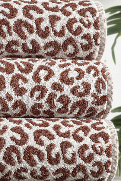DNZGÜLCAN Leopar 4-комплект рушників 50x90 см Рушник для рук і обличчя Бавовна