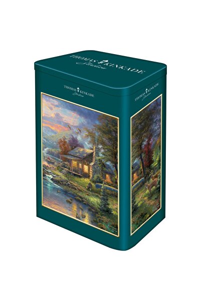 Schmidt Παζλ 500 τεμαχίων - Thomas Kinkade: Ο Παράδεισος της Φύσης, μεταλλικό κουτί