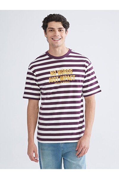 LC Waikiki Tricou bărbătesc din bumbac pieptănat cu gât XSIDE