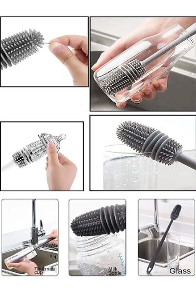 adornazzle Biberon Emzik Temizleyici, Kavanoz Temizleyici, Termos Suluk Yağ Ş...