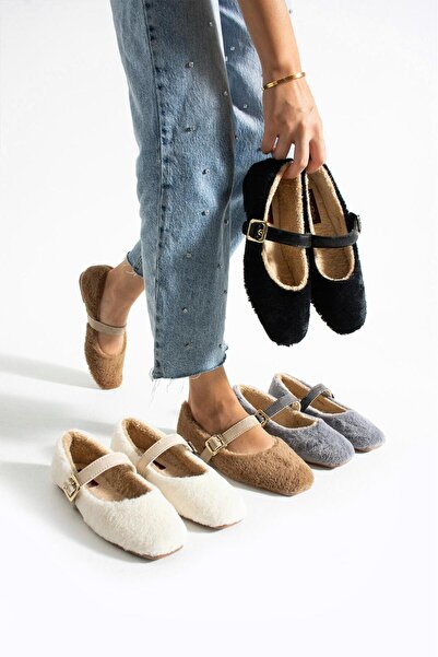 SWORD Χειμερινές μάλλινες μπαλαρίνες καθημερινής χρήσης |   Παπούτσια με αξεσουάρ με μαργαριτάρια και σφραγίδες |   Γυναικείες μπαλαρίνες για εξωτερικούς χώρους γραφείου στο σπίτι