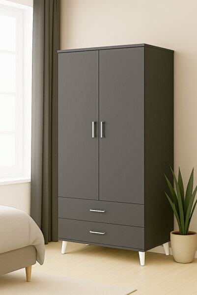 Gökberk GB-6800S 2 KAPAKLI 2 ÇEKMECELİ GARDIROP