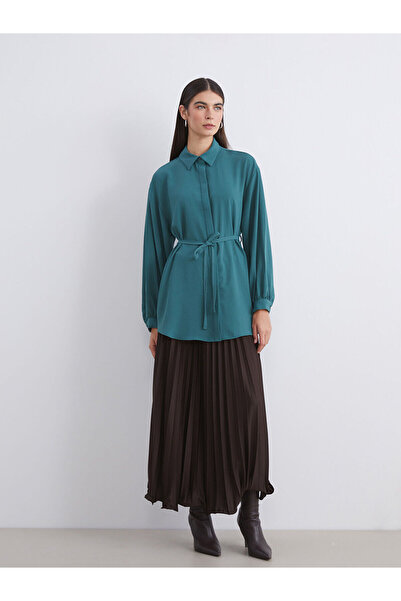 LC Waikiki New Season Textured Oversize Women's Shirt Tunic