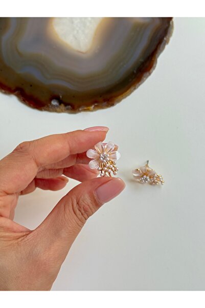 YOUES JEWELRY 316L Çelik Modern İncili Kadın Küpe