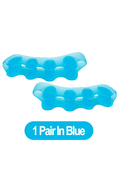 choice2 زوج واحد من فواصل أصابع القدم الزرقاء الموصى بها من قبل الأطباء لعلاج...