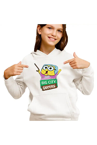 OEM Hanorac Copii Fete Familia Green la Oras Bunica