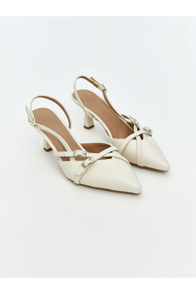 LC Waikiki İzr Yeni Sezon Deri Görünümlü Sivri Burun Kadın Topuklu Ayakkabı