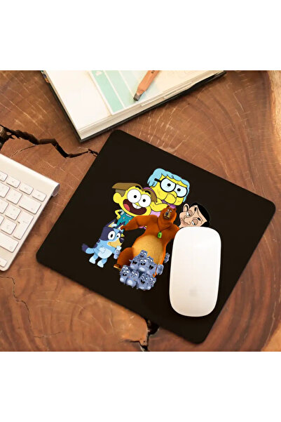 OEM Mousepad Green Family Mr Bean Grizzy Lemmings Bluey Bear Grandma