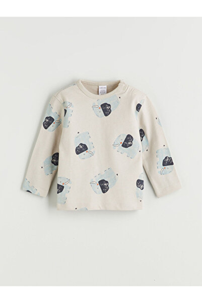 LC Waikiki Yeni Sezon Bisiklet Yaka Baskılı Erkek Bebek Pijama Takımı 2'li