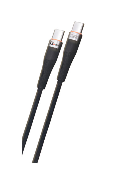 Gadgets Connection كيبل شاحن قماش تايب سي الى تايب سي