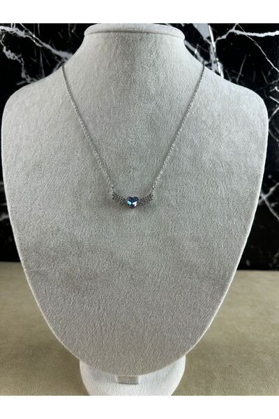 Mutenaura Winged Heart Steel Necklace