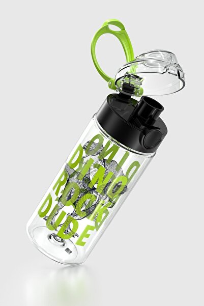 Renga Saga Patterned 500 ml Tritan Children's Water Bottle 912014 Black-Green