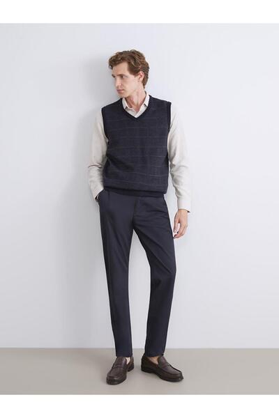 LC Waikiki Ανδρικό πλεκτό πουλόβερ με λαιμόκοψη V Standard Fit (W5)