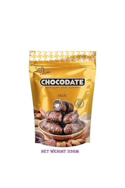 CHOCODATE Milk Golden Roasted Almond-Perfect snacking-33gmx12