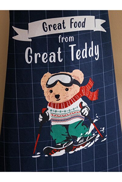 LC Waikiki Bear Teddy Printed Kitchen Apron (W5)
