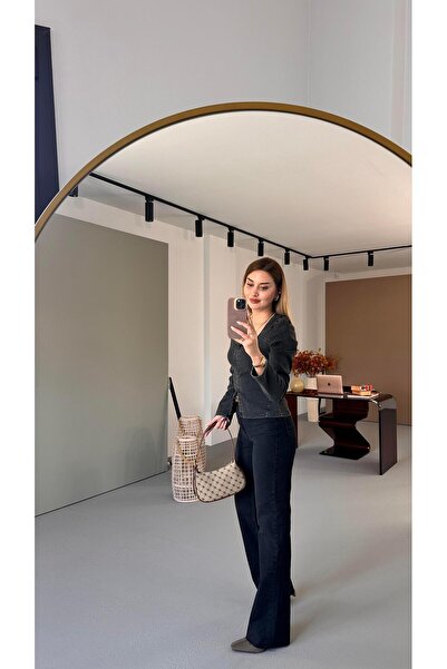 Sezgi Tekin Джинси Premium Seri Antrasit Straight Fit