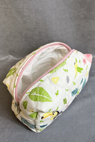 Uretti - حقيبة مكياج مصنوعة يدويًا من إيج 7366 8811 - 12 سم × 23 سم