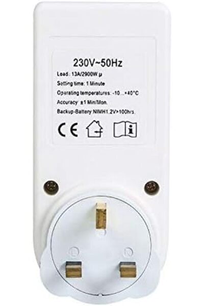 Generic AC 230V Smart Home Plug-in LCD Display Clock Summer Time Function 12/24 Hours Changeable Timer Switc