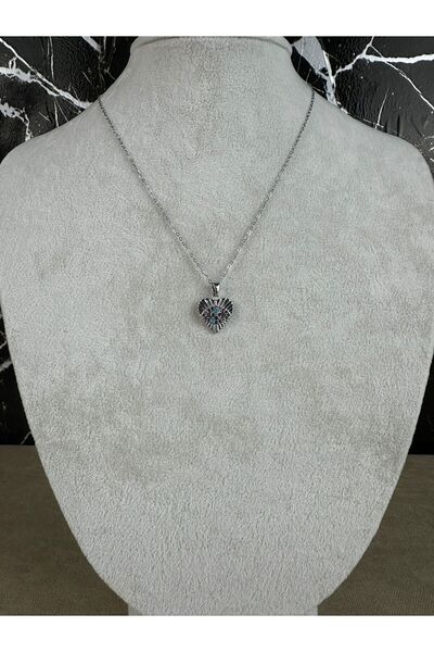 Mutenaura Eye Figured Steel Necklace Silver