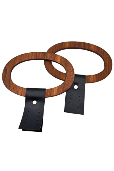 angel çanta aksesuar Αξεσουάρ τσάντας Angel Οβάλ δερμάτινη λαβή τσάντας από ξ...