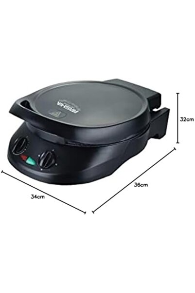 Arshia PM1182524 6 In 1 Pizza Maker, Black, 1800W