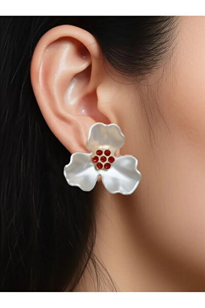 STAİNLES Pearl Flower Earrings